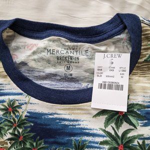 J.Crew Medium Slim Fit Floral T shirt